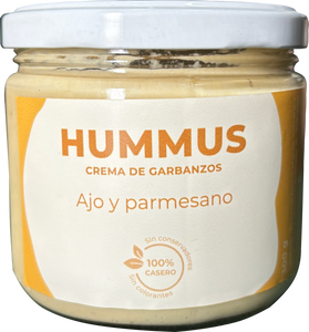 Hummus ajo y parmesano