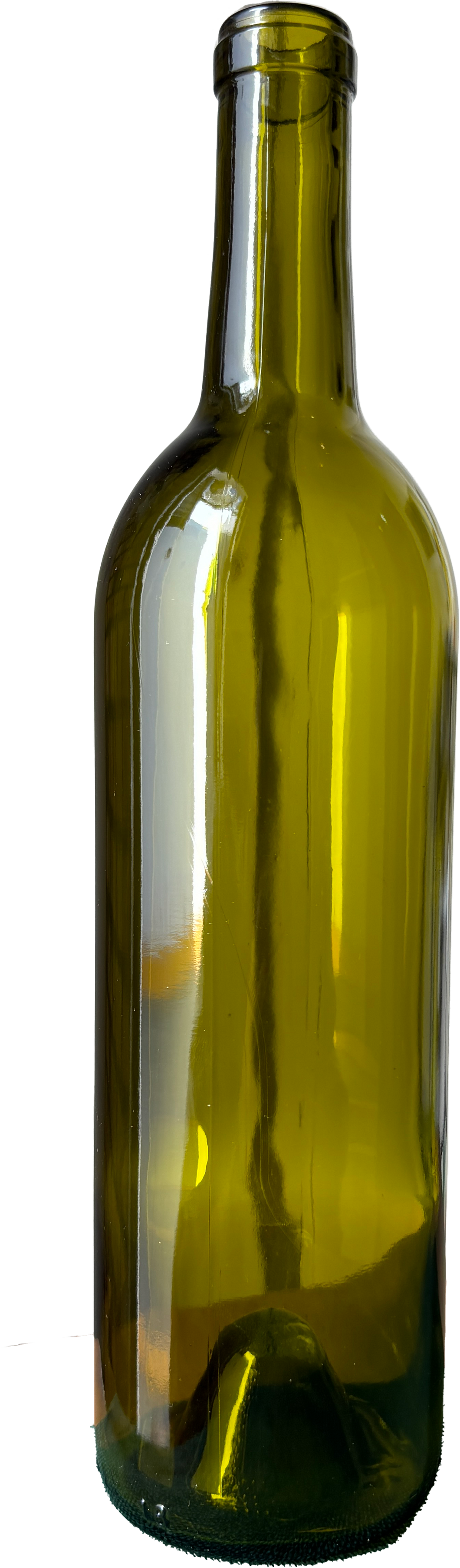 Botella verde de 750 ML.